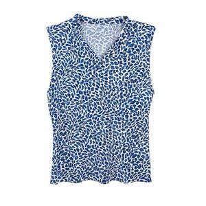 Leopard Print Sleeveless Golf Top Size M NWOT